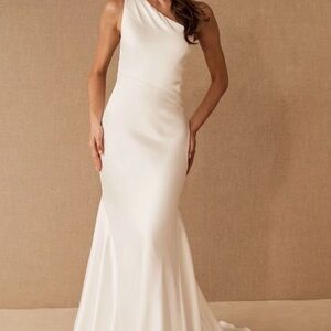 BHLDN Nouvelle AMSALE One-Shoulder Dress